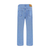 Marni Light Blue Cotton Straight-Leg Jeans